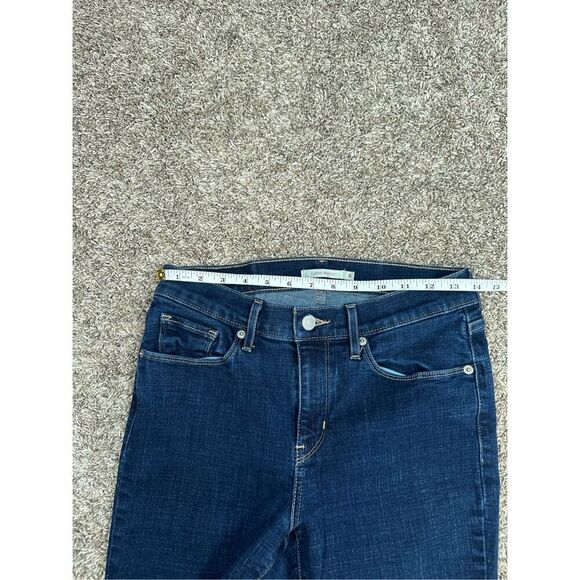 Levi’s classic bootcut denim jeans mid rise dark wash blue denim women’s 26 - Picture 7 of 12